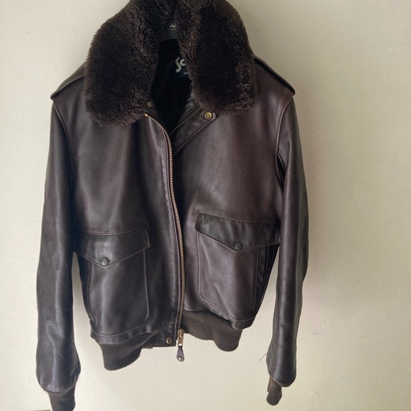 Schott NYC leather bomber